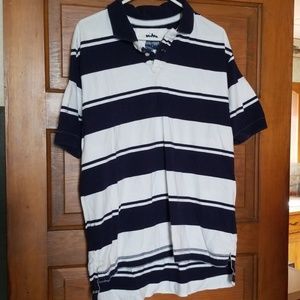 Mens striped polo